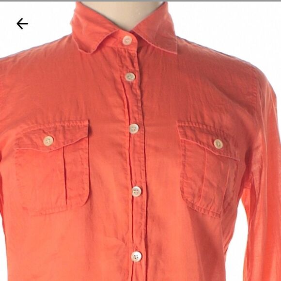 J CREW Orange Shirt   - Picture 1 of 4